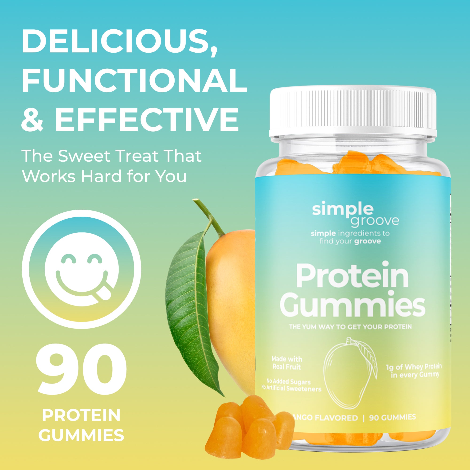 Protein Gummies | Mango | 90 count
