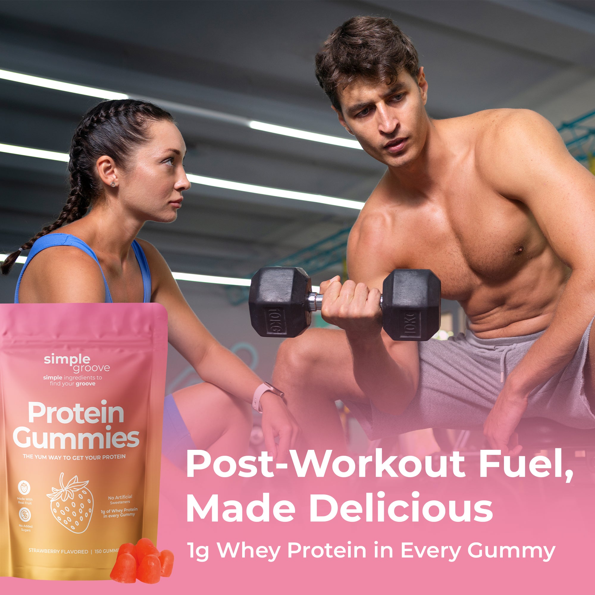Protein Gummies | Strawberry | 150 count