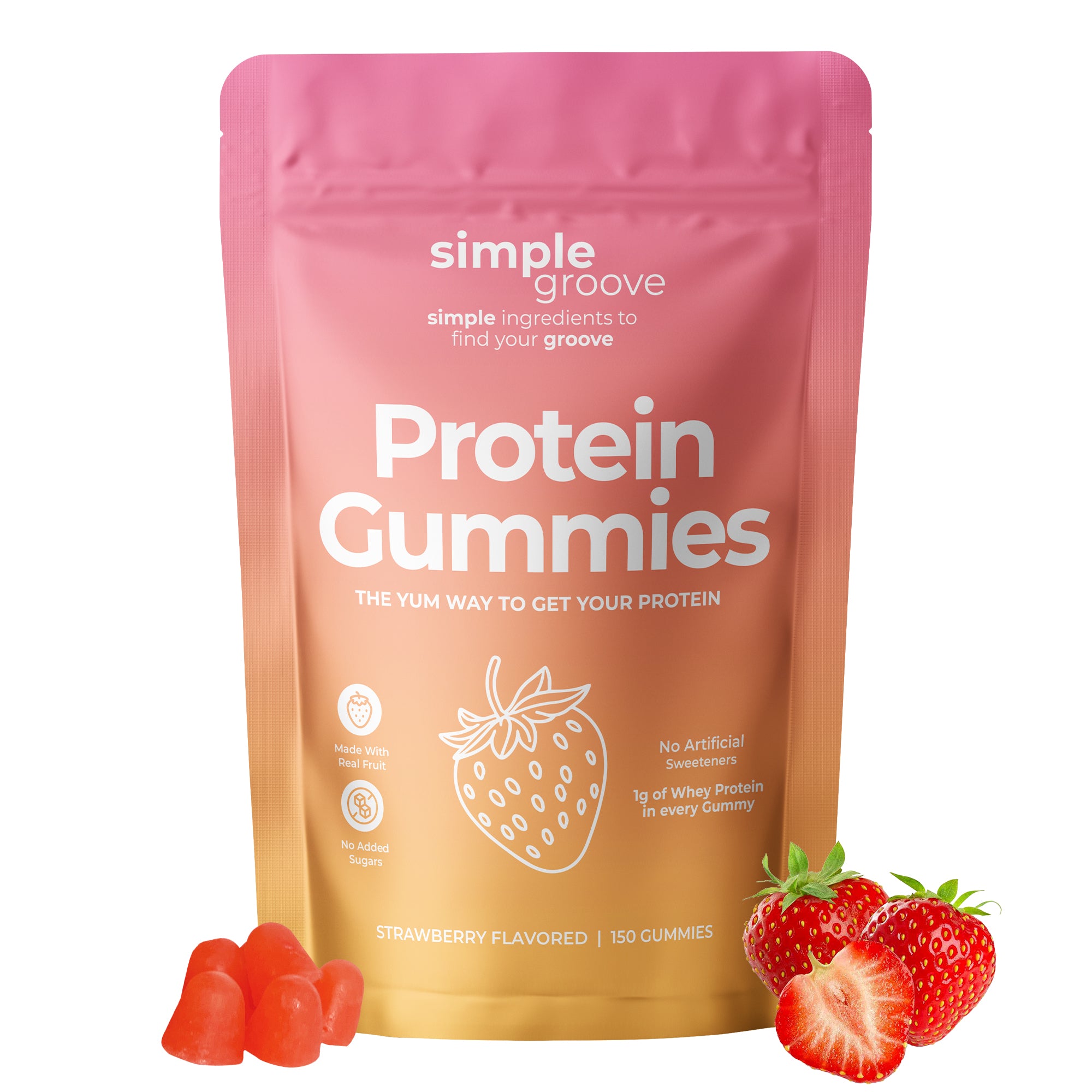 Protein Gummies | Strawberry | 150 count